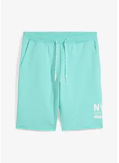 Sweat bermuda met onafgewerkte randen, regular fit, bonprix