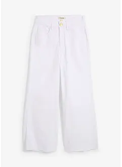 Wide leg jeans met high waist, cropped, bonprix