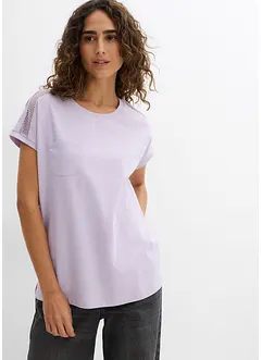 Luchtig shirt met kant, bonprix