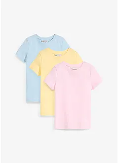 T-shirt (set van 3) van biologisch katoen, bonprix