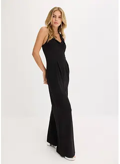 Jumpsuit met watervalhals, bonprix