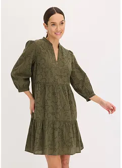 Tuniekjurk met broderie anglaise, bonprix