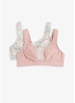Bh zonder beugels (set van 2) met katoen, bonprix