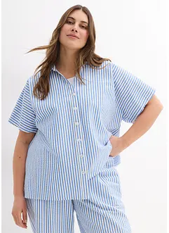 Blouse van seersucker, bonprix
