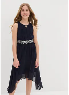 Chiffon jurk met pailletten, bonprix