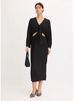 Midi jurk met cut-outs, bonprix