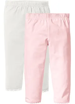 Legging met zoom  van kant (set van 2), bonprix