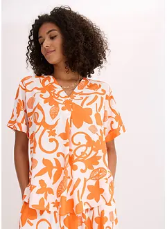 Gedessineerde tuniekblouse van soepele viscose, bonprix