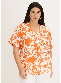 Gedessineerde tuniekblouse van soepele viscose, bonprix