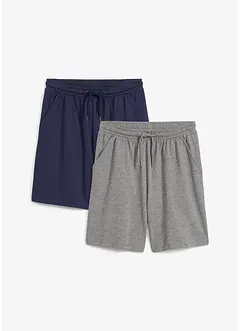 Lichte jersey short (set van 2), bonprix