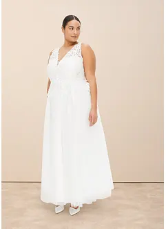 Trouwjurk met kant en chiffon, bonprix