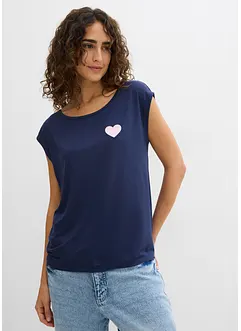 High-low shirt van soepel vallende viscosemix, bonprix