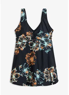Corrigerende badpakjurk met V-hals, medium corrigerend, bonprix