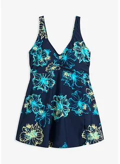 Corrigerende badpakjurk met V-hals, medium corrigerend, bonprix