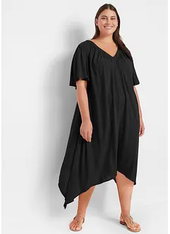 Lange kaftan jurk van crêpe, bonprix
