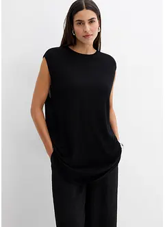 Ballonvormige gebreide top van fijne viscose, bonprix