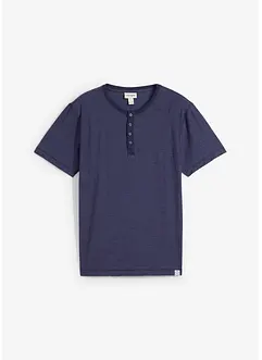 Henley shirt van puur katoen, korte mouw, bonprix
