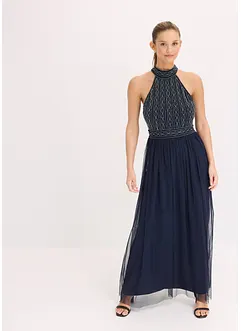 Maxi jurk met kralenborduursel, bonprix