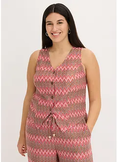 Gilet met gehaakte look, bonprix