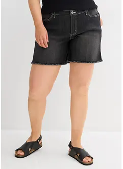 Stretch jeans short, mid waist, bonprix
