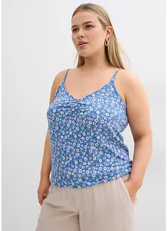 Gebloemde top van soepele viscose, bonprix