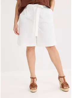 Twill short met ceintuur, bonprix