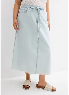Midi spijkerrok mid waist, superzacht, bonprix