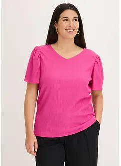 Shirt van gestructureerde crêpe, bonprix