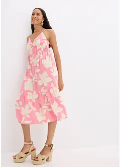 Jurk met spaghettibandjes van soepele viscose, bonprix