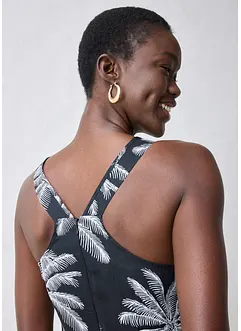 Midi jurk van ramie, bonprix