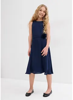 Feestelijke meisjes jurk met bloemapplicatie, bonprix