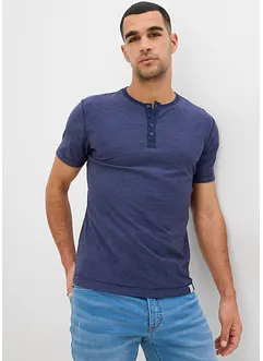 Henley shirt van puur katoen, korte mouw, bonprix