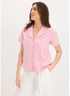 Blouse met broderie anglaise, bonprix