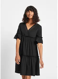 Jurk met broderie anglaise, bonprix