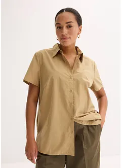 Popeline blouse met korte mouwen, bonprix