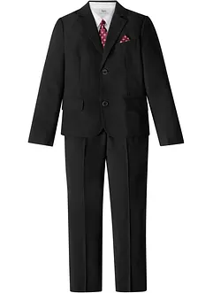Colbert, broek, overhemd, stropdas (4-dlg. pak), bonprix