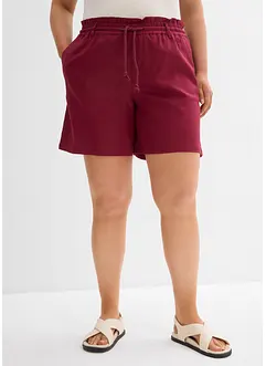 Paperbag short met linnen, bonprix
