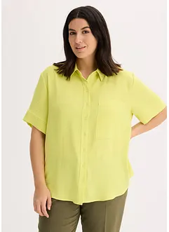 Blouse met borstzak en korte mouwen, bonprix