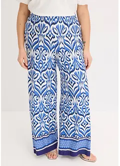 Gedessineerde jersey broek van een zachte viscosemix, bonprix