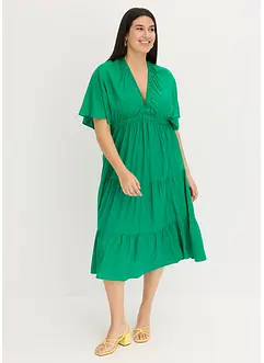 Midi jurk van soepele viscose, bonprix
