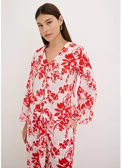 Gedessineerde blouse van puur katoen, bonprix