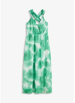 Chiffon jurk met bandjes en decoratieve accessoires, bonprix