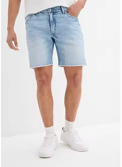 Jeans short met open boorden, relaxed fit, bonprix