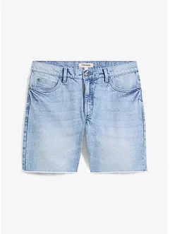 Lange jeans short met open zoom, relaxed fit, bonprix