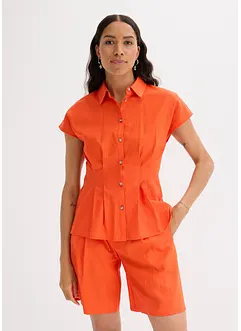 Blouse met korte mouwen in een luchtige viscosemix, bonprix