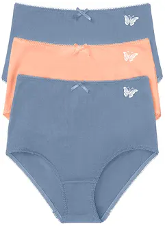 Tailleslip (set van 3) met biologisch katoen, bonprix