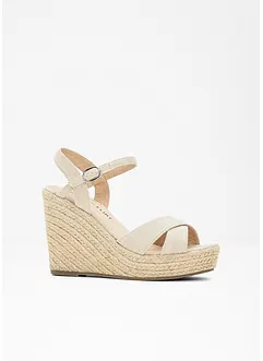 Sandaletten met sleehak, bonprix