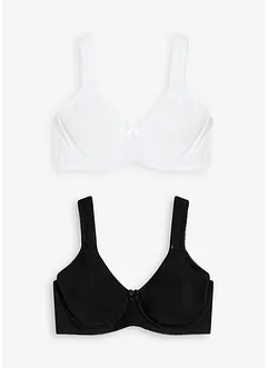Minimizer T-shirt bh (set van 2) met beugels en biologisch katoen, bonprix