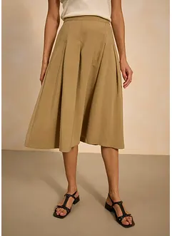 Plooirok van soepele viscose, bonprix