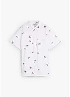 Blouse van mousseline met korte mouwen, bonprix